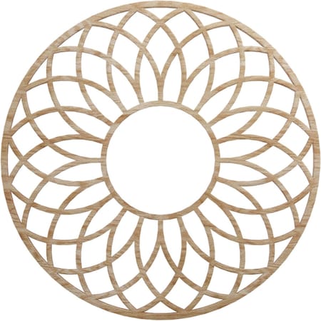 Ekena Millwork Cannes Wood Fretwork Pierced Ceiling Medallion, Red Oak, 24"OD x 8 1/4"ID x 3/8"T CMWP24X24X0375CNRO
